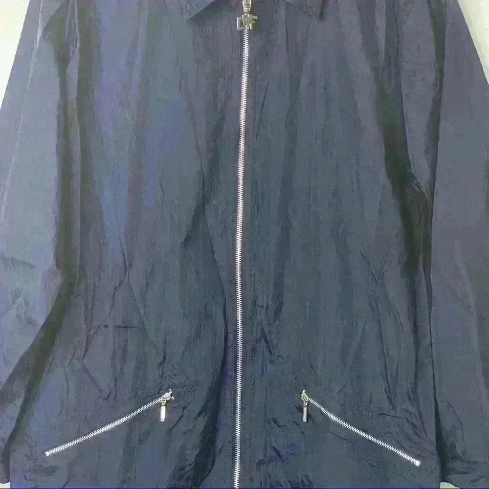 Diane von furstenberg blue rainCoat windbreaker - Picture 3 of 4